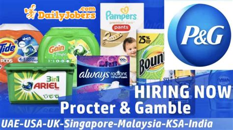 Procter & Gamble P&G Jobs, Work (with Salaries) .